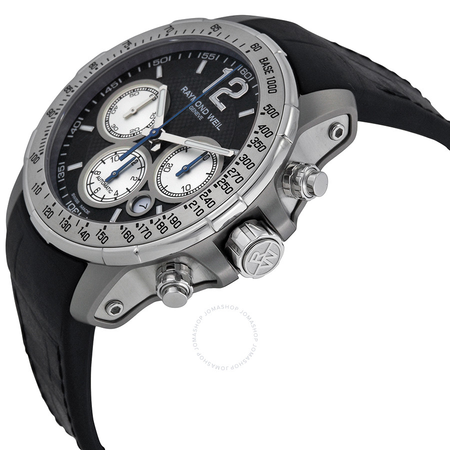 Raymond Weil Nabucco Black Dial Titanium Men's Watch 7700-TIR-05207