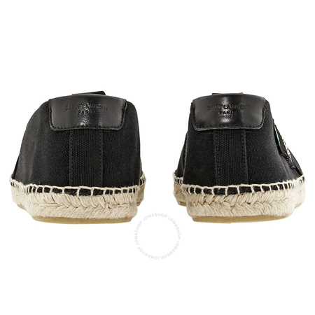 Saint Laurent Espadrille in Black Canvas 458842GO900100