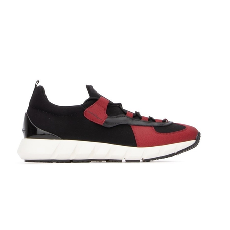 Ferragamo Men's Black/Red Sneakers 02B467 706619