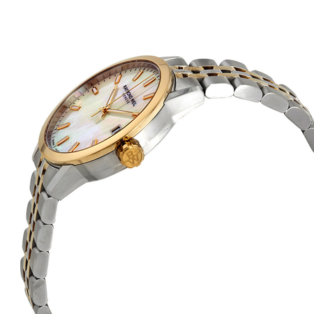 Raymond Weil Freelancer Mother of Pearl Dial Ladies Two Tone Watch 5634-STP-97021