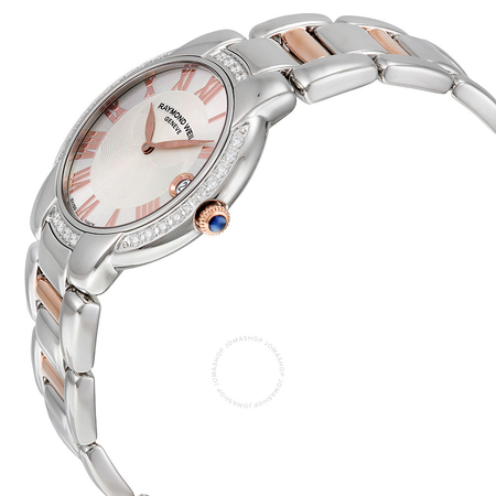 Raymond Weil Jasmine Silver Dial Two-tone Diamond Ladies Watch 5235-S5S-01658