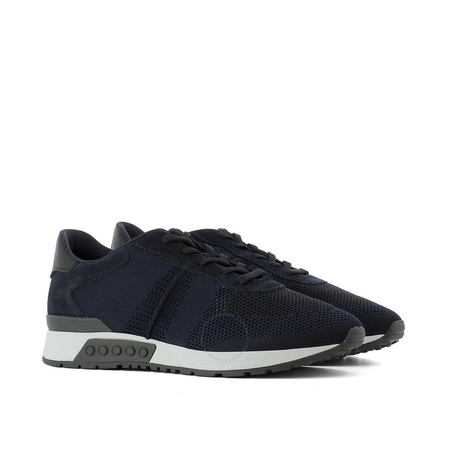 Tod's Men's Fabric and Suede Sneakers in Blue XXM15A0S5801BJ9999
