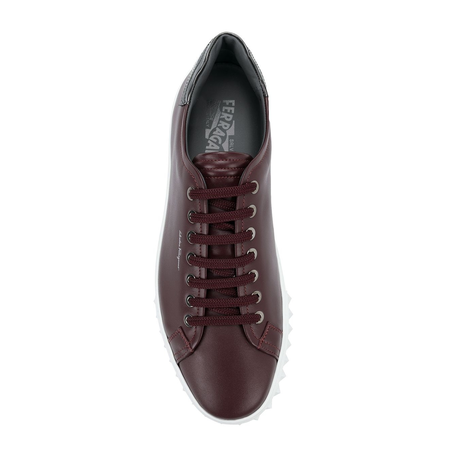 Ferragamo Men's Clyde Sneakers in Wine 02A888 686295