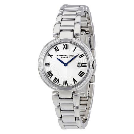 Raymond Weil Shine Silver Dial Diamond Ladies Watch 1600-STS-00659