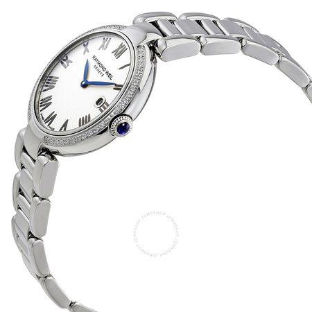 Raymond Weil Shine Silver Dial Diamond Ladies Watch 1600-STS-00659