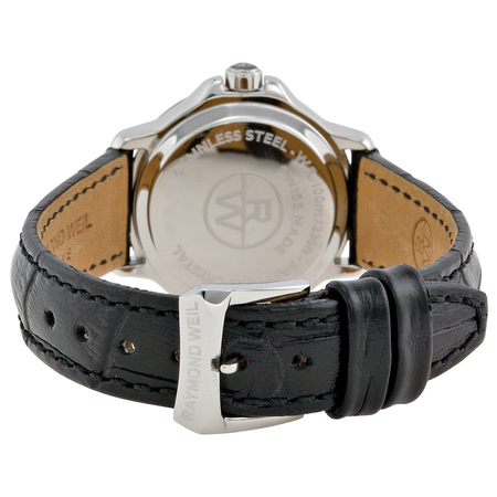 Raymond Weil Tango White Dial Black Leather Ladies Watch 5391-L1-00300