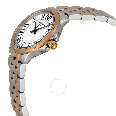 Raymond Weil Tango White Dial Steel and Rose Gold PVD Ladies Watch 5391-SP5-00300
