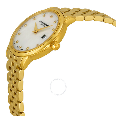 Raymond Weil Toccata White Mother of Pearl Dial Steel Ladies Watch 5988-P-97081