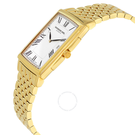 Raymond Weil Tradition White Dial Gold PVD Men's Watch 5456-P-00300