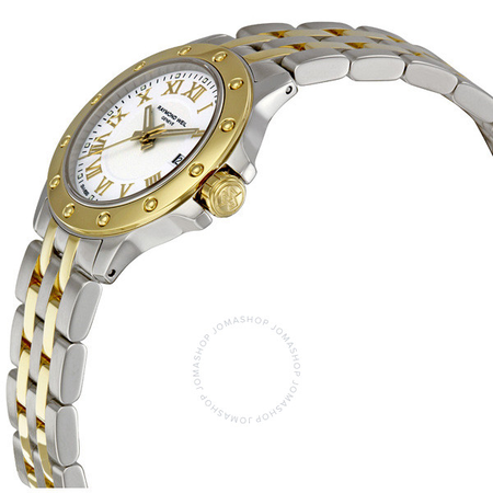 Raymond Weil Tango White Dial Two-tone Ladies Watch 5399-STP-00308