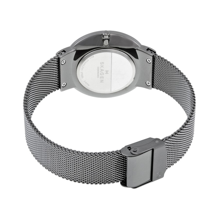 Skagen Open Box - Skagen Freja Smoke Dial Grey-tone Steel Mesh Ladies Watch SKW2382 SKW2382