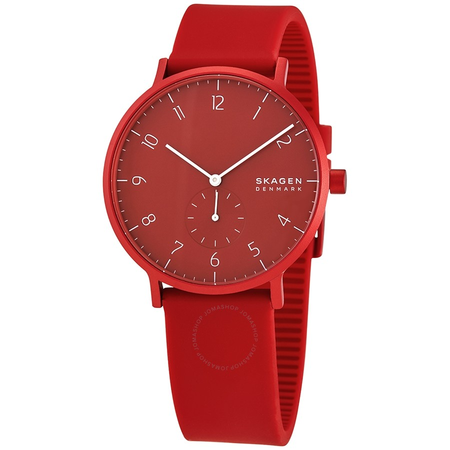 Skagen Aaren Kulor Quartz Red Dial Men's Watch SKW6512