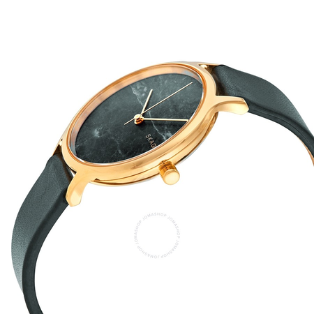 Skagen Anita Quartz Green Dial Green Leather Ladies Watch SKW2720