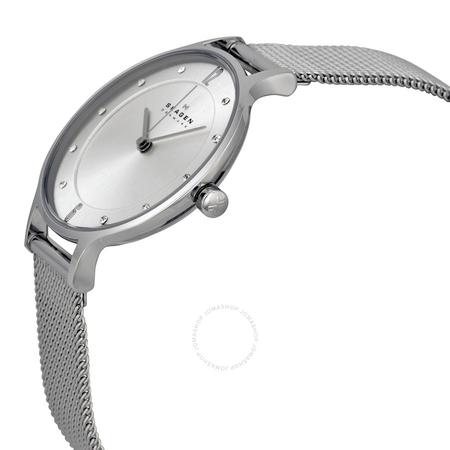 Skagen Anita Silver Dial Stainless Steel Mesh Ladies Watch SKW2149