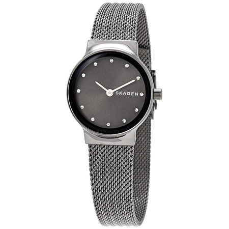 Skagen Freja Grey Dial Stainless Steel Ladies Mesh Ladies Watch SKW2700