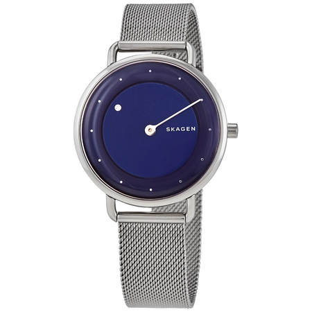 Skagen Horizont Rotating Diamond Quartz Blue Dial Ladies Watch SKW2738