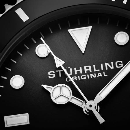 Stuhrling Original Aquadiver Automatic Black Dial Men's Watch M13543