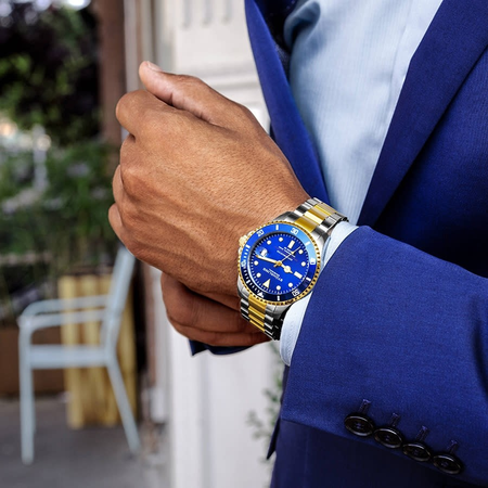 Stuhrling Original Aquadiver Automatic Blue Dial Men's Watch M13515