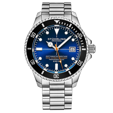 Stuhrling Original Aquadiver Automatic Blue Dial Men's Watch M13519