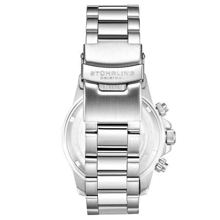 Stuhrling Original Monaco Quartz Silver Dial Men's Watch M13560