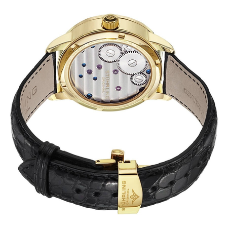 Stuhrling Original Tourbillon Hand Wind Diamond White Dial Men's Watch M13470