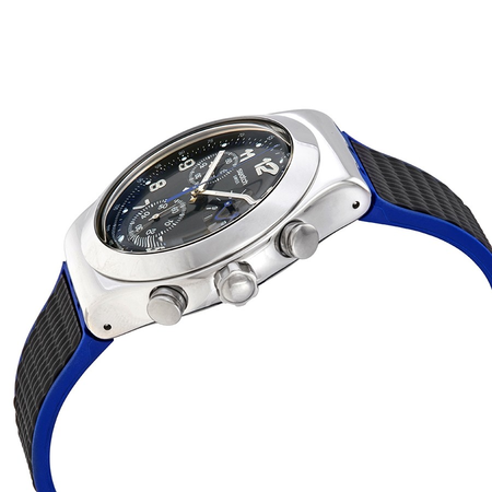 Swatch Secret Mission Chronograph Quartz Black Dial Men's Watch YVS451