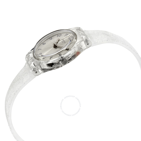 Swatch Silver Glistar Too Grey Dial Ladies Watch LK343E