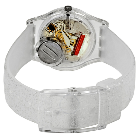 Swatch Silver Glistar Too Grey Dial Ladies Watch LK343E