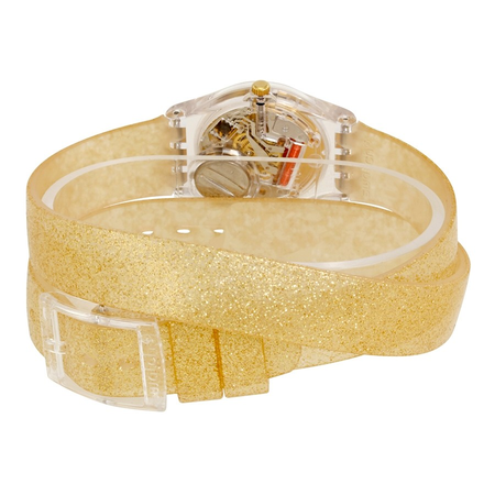 Swatch Open Box - Swatch Goldendescent Gold Dial Ladies Watch LK351C LK351C