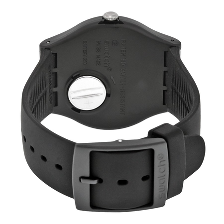 Swatch Open Box - Swatch Mono Black Dial Black Silicone Men's Watch SUOB720 SUOB720