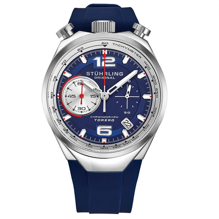 Stuhrling Original Monaco Quartz Blue Dial Men's Watch M13545