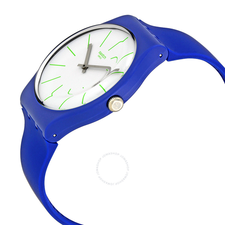 Swatch Bluesounds White Dial Men's Silicone Watch SUON127