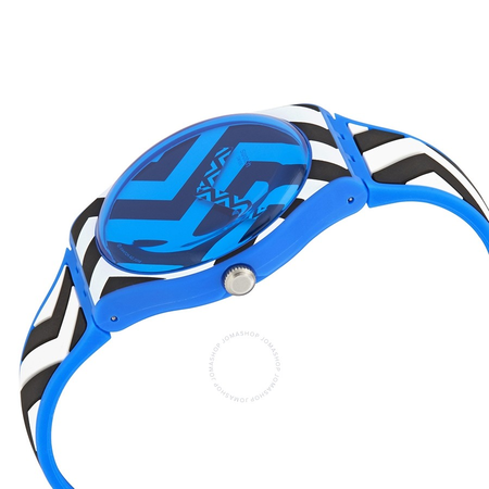 Swatch Bluzag Blue-Black Dial Quartz Unisex Watch SUOS111