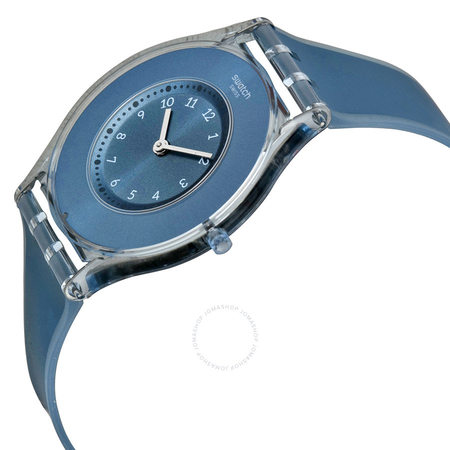 Swatch Dive In Blue Dial Blue Silicone Ladies Watch SFS103