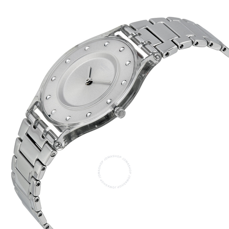 Swatch Drawer Silver Dial Stainless Steel Ladies Watch SFK393G