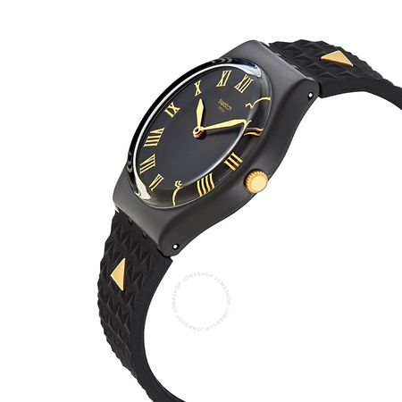 Swatch LANCELOT Quartz Black Dial Ladies Watch GB324