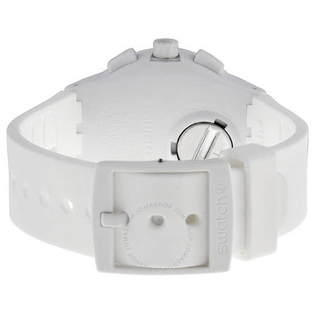 Swatch Originals Basic White Chronograph White Silicone Unisex Watch SUSW400