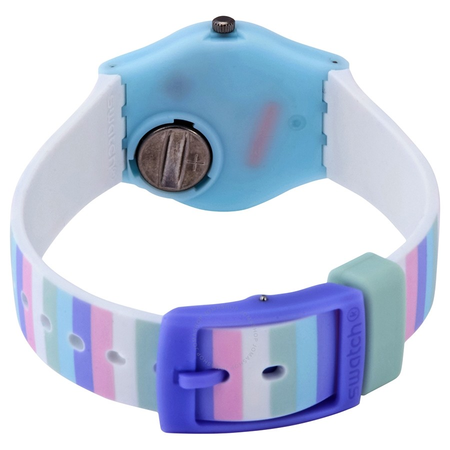 Swatch Pastep Quartz White Dial Ladies Watch LL121