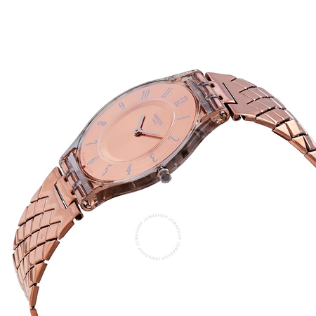 Swatch Pink Cushion Pink Dial Ladies Watch SFE110GA