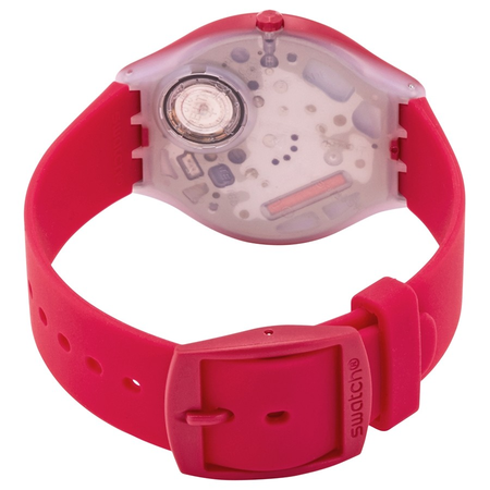 Swatch Skinautique Mate Red Ladies Watch SVOR101