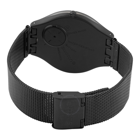 Swatch Skinknight Black-Silver Dial Unisex Watch SVUB105M