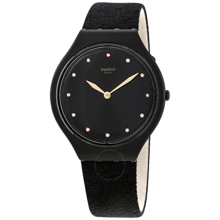 Swatch Skinora Quartz Black Dial Ladies Watch SVOB107