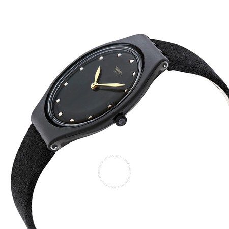 Swatch Skinora Quartz Black Dial Ladies Watch SVOB107