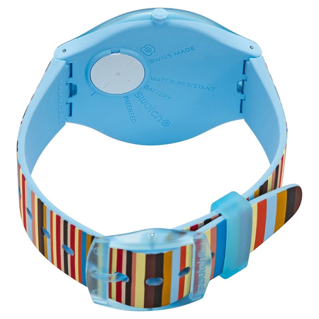 Swatch Skinstripes Light Grey Dial Unisex Watch SVUL100