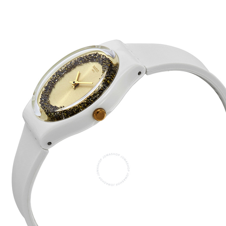 Swatch Sparklelight Gold Dial Ladies Watch GW199