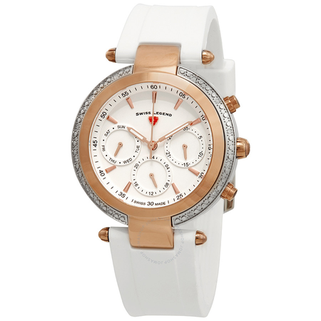 Swiss Legend Madison White Dial Ladies Watch 16175SM-SR-02-WHT SL-16175SM-SR-02-WHT