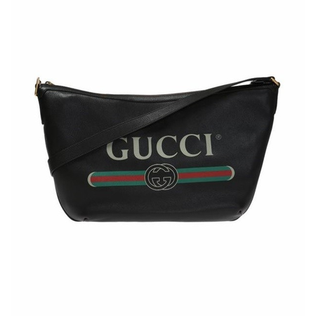 Gucci Print Half-moon Hobo Bag 523588 0GCAT 8163