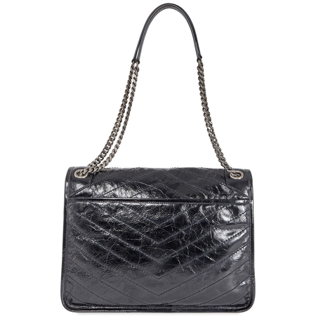 Saint Laurent Ladies Niki Shoulder Bag in Vintage Leather 498883 0EN04 1000