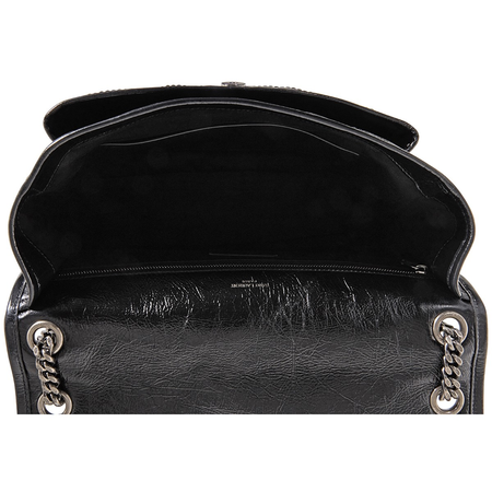 Saint Laurent Ladies Niki Shoulder Bag in Vintage Leather 498883 0EN04 1000