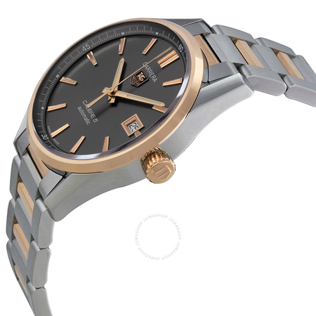 Tag Heuer Carrera Calibre 5 Anthracite Dial Men's Watch WAR215EBD0784 WAR215E.BD0784